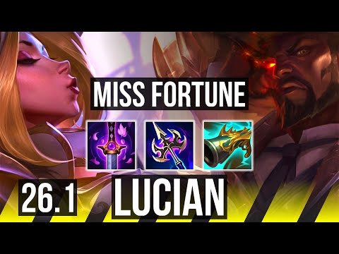 MISS FORTUNE & Sona vs LUCIAN & Thresh (ADC) | Good KDA: 21/1/8 | EUW Grandmaster | 26.1