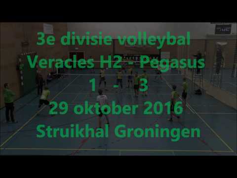 Veracles H2 tegen Pegasus 29 oktober 2016 in Groningen