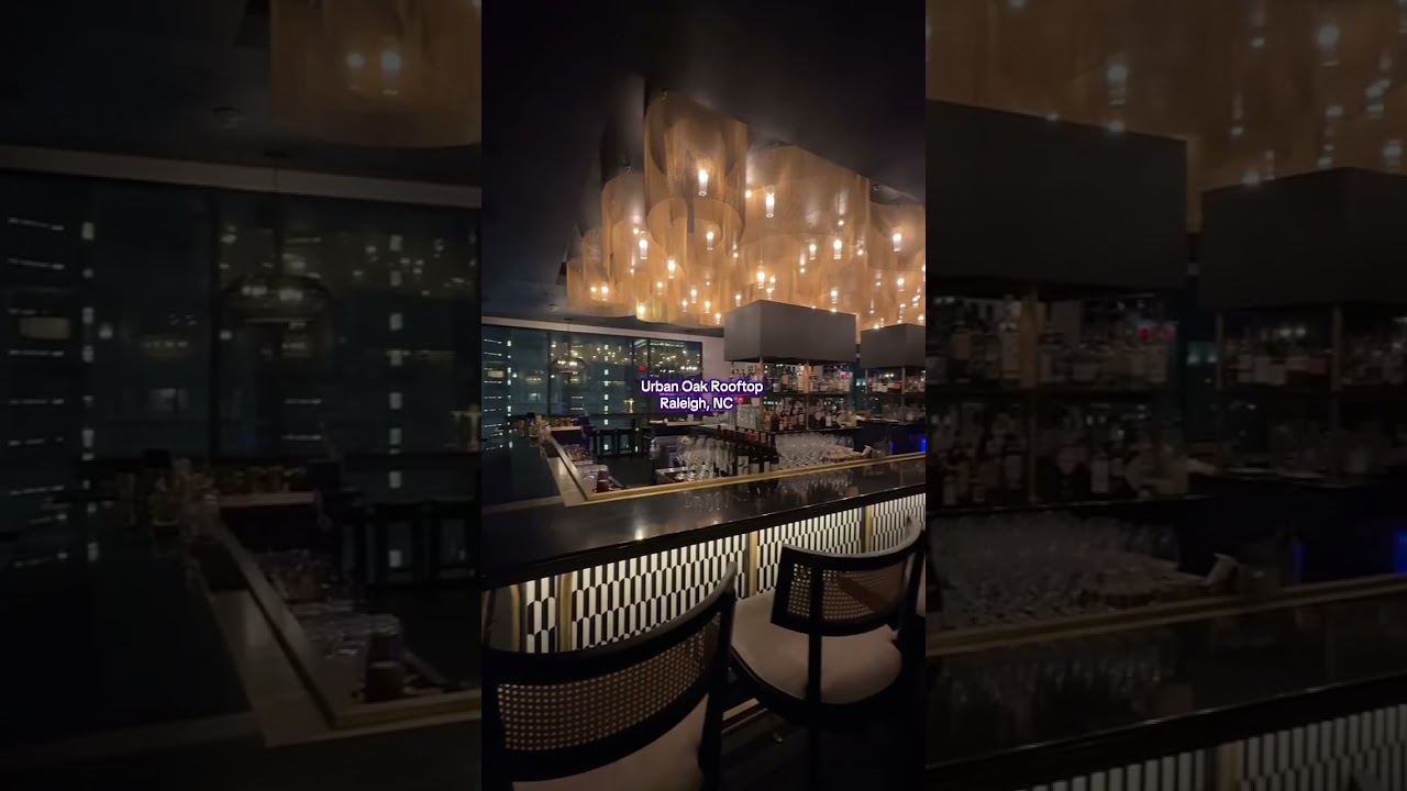 Raleigh’s tallest rooftop Lounge located in downtown Raleigh’s Tempo Hotel 🏨 #urbanoak #raleighnc