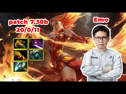 emo lina Mid - DOTA 2 7.30b - MMR rank - Dota2 Gameplay [Learn To PRO dota2]