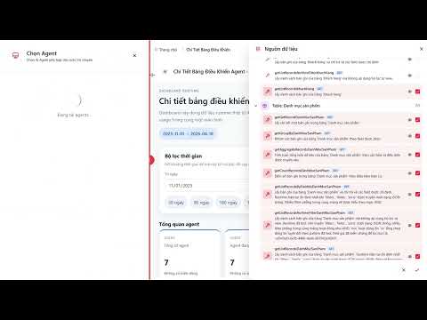 Agent chuyên gia tạo Dashboard - Tạo báo cáo từ nhiều nguồn dữ liệu khác nhau và có thể gửi khách hàng theo dõi dữ liệu realtime