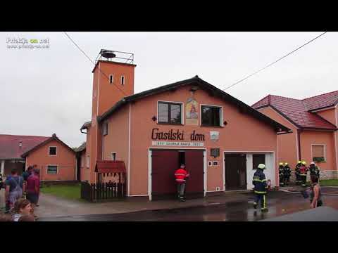 Požar v gasilskem domu Zgornje Krapje