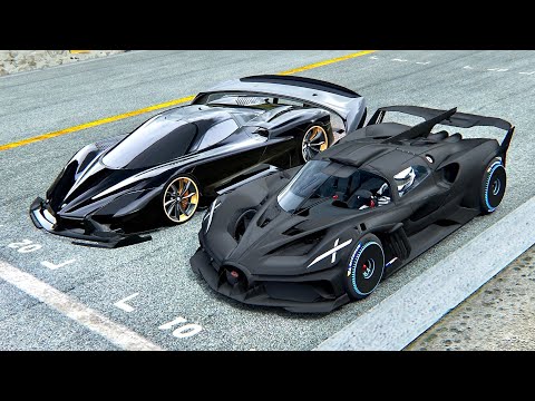 Bugatti Bolide Carbon Edition vs SSC Tuatara GTR - Drag Race 20 KM