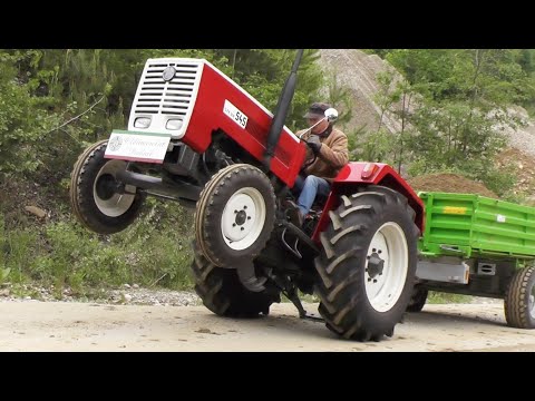 Schotter fahren mit Steyr 545