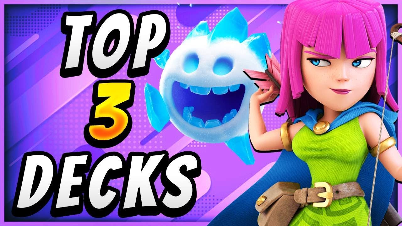 TOP 3 META DECKS! CLASH ROYALE BEST DECKS TO USE TO DOMINATE! 