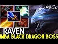 RAVEN Dragon Knight Imba Black Dragon Too Fast Farming 1100 GPM 7 22 Dota2
