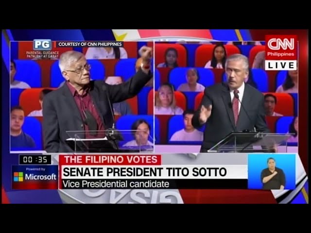 Sotto’s alliance with Duterte boomerangs during CNN-PH debate