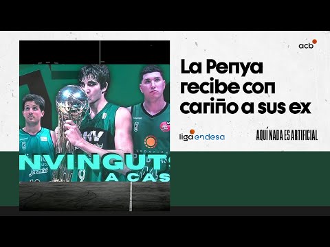La Penya recuerda a sus ex en el derbi catalán