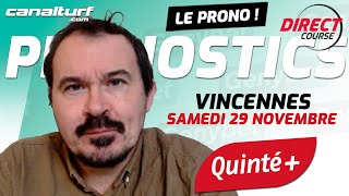 emission video des courses turf pmu du Samedi 29 novembre 2025