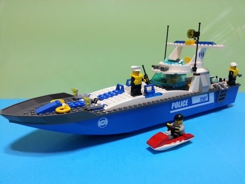 Lego 7287 Police Boat Build Review