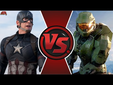 Captain America vs Master Chief: (Avengers vs Halo) | CARTOON FIGHT CLUB