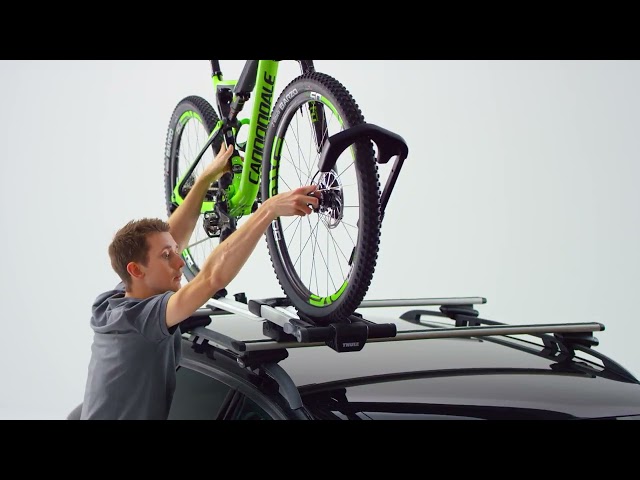 Vídeo relacionado con Thule UpRide, Portabicicletas Vertical Universal sin Contacto con el Cuadro: Montaje Seguro y rápido, y máxima protección del Cuadro, Référencia 599