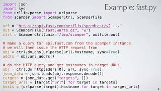 Scamper: A Python-based Active Measurement Domain Specific Language (DSL)