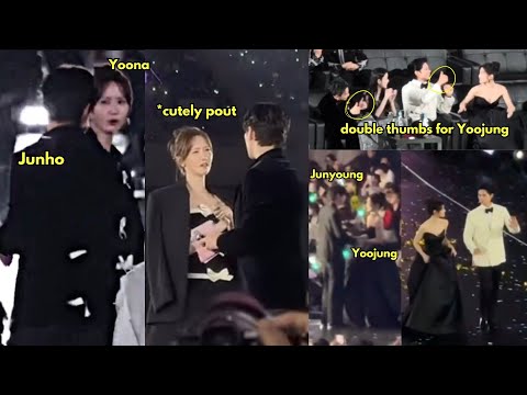 Lee Junho waits for Yoona gazes at her beautifully😭🥹 Kim Yoojung was cheered after the challenge😅