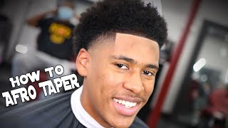 BARBER TUTORIAL: AFRO TAPER | EASY FOR BEGINNERS!