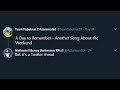 A Day to Remember - Another Song About the Weekend but it's a Twitter Thread