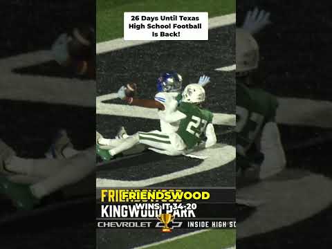 Posting 1 play every day until Texas High School Football is back! 26 Days left!