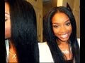 Kinky Straight U-Part Perfect for Natural Hair.