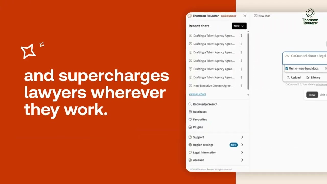 Thomson Reuters CoCounsel: Professional-grade legal AI integrated directly into legal workflows video thumbnail