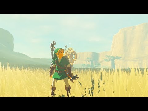 Ocarina of Time Link Vs Gold Lynel - Zelda Breath of the Wild