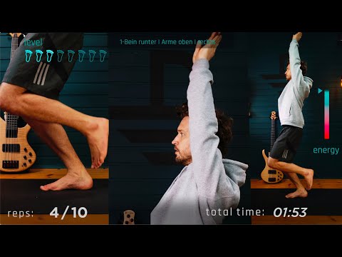 5min ROUTINE für STABILE Knie, Füße und Becken