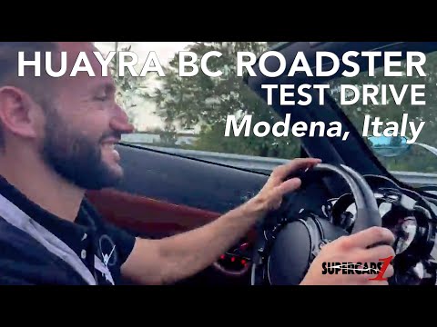 Huayra BC Roadster Test Driver takes Owner for the ride of his Life in Modena, Italy.