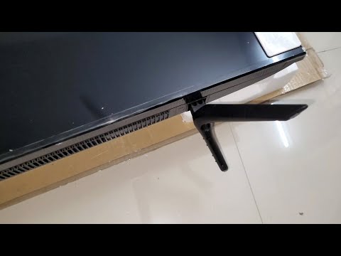 Samsung 4K Smart TV (55-Inch) - How to Assemble Stand (2022)