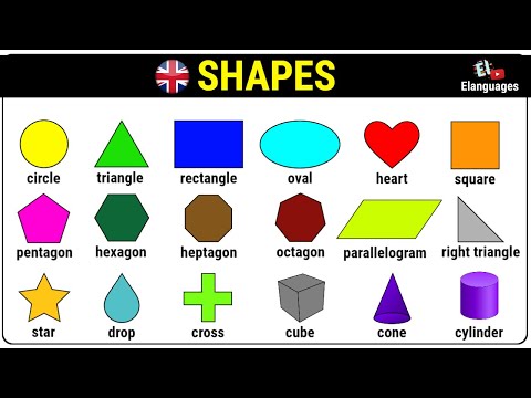 Shapes in English | Names of geometric shapes