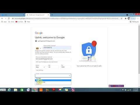 how to create a google account