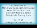 Sesame Street Forty Blocks From My Home Lyrics