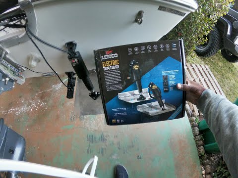 how to install lenco electric trim tabs on boat