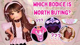 WHICH ROYALE HIGH BODICES ARE WORTH IT 🏰👚 // Royale High Roblox