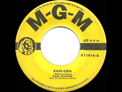 1953 HITS ARCHIVE: Kaw-Liga - Hank Williams (#1 C&W hit)