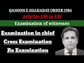 Article 130 To 138 Qso 1984 Examination Of Witnesses Examination In Chief Cross Examination