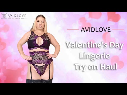 Valentine's Day Sexy Lingerie Try On Haul | Avidlove ft. Sophia Lee
