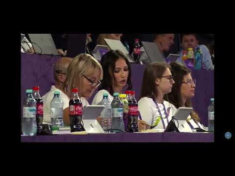 Anastasiya Sarantseva UZB Hoop FINAL JUNIOR WORLD CHAMPIONSHIP CLUJ-NAPOCA 2023