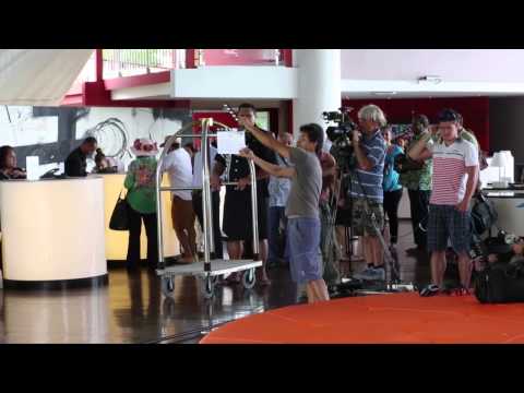 Les coulisses du tournage Au large d'une vie, un court-métrage tourné à Tahiti