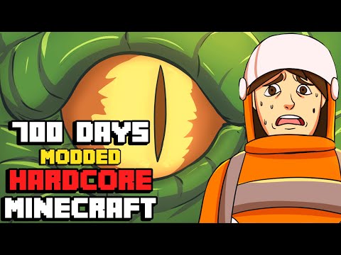 700 Days in Hardcore Modded Minecraft With Biggest Modpack!