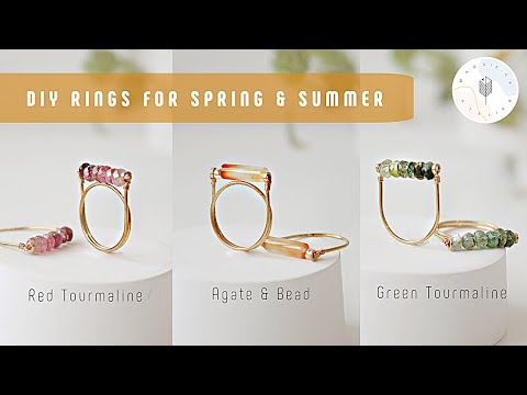 How to Make DIY Wire Rings for Spring and Summer |...