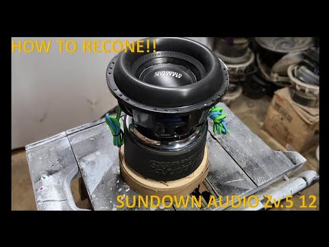 How To Recone & Repair A Subwoofer | Step By Step | Sundown Audio Zv5 12" | Subwoofer Restoration