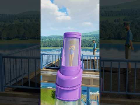 Extreme Trap Door Water Slide – Planet Coaster 2 #waterslide #waterpark