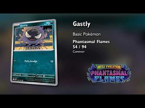 PFL 054 Gastly Pokémon   Phantasmal Flames   Saboteri   Cozy Cardboard Chronicle