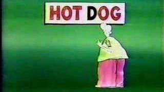 Classic Sesame Street animation - Sign Man: HOT DOG