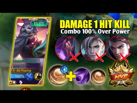 WTF DAMAGE !! You Must Try This Best Combo | Luo Yi Top 1 Global 2022 - Mobile Legends