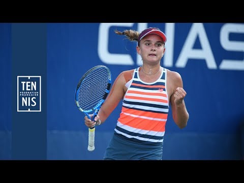 US Open juniors 2018 - 1/2 finale - Réaction de Clara Burel après sa victoire | FFT