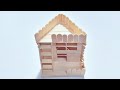 Wooden House How To Make A Miniature House With Ice Cream Sticks
