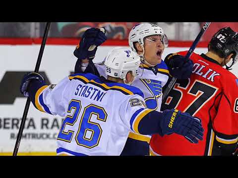 Flames Mason Raymond after falling 4-3 to the Blues