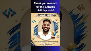 Subscriber's Special Birthday Surprise ❤️ | Best Birthday Wish Ever | Thank You Everyone 🎂🎉