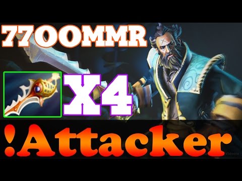 !Attacker 7700MMR with 4 Divine Rapiers - 33 Kills - The Best Kunkka in The World