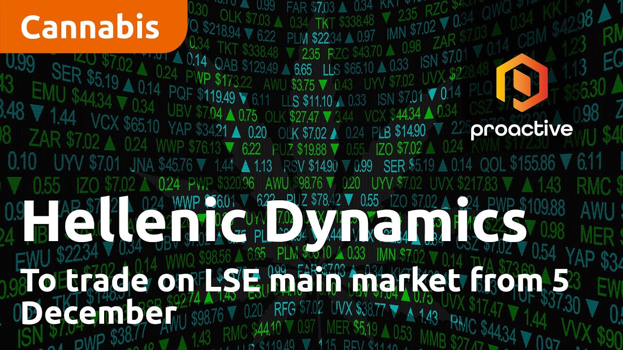 Hellenic Dynamics to trade on LSE main market from 5 December